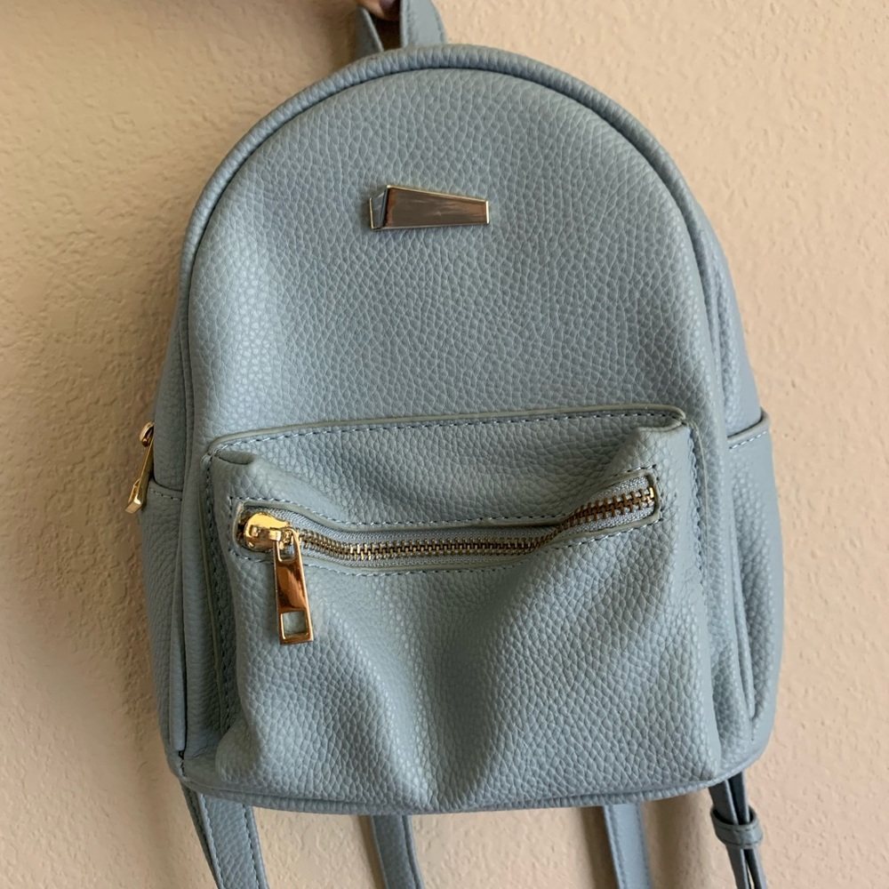 Cute mini baby blue backpack